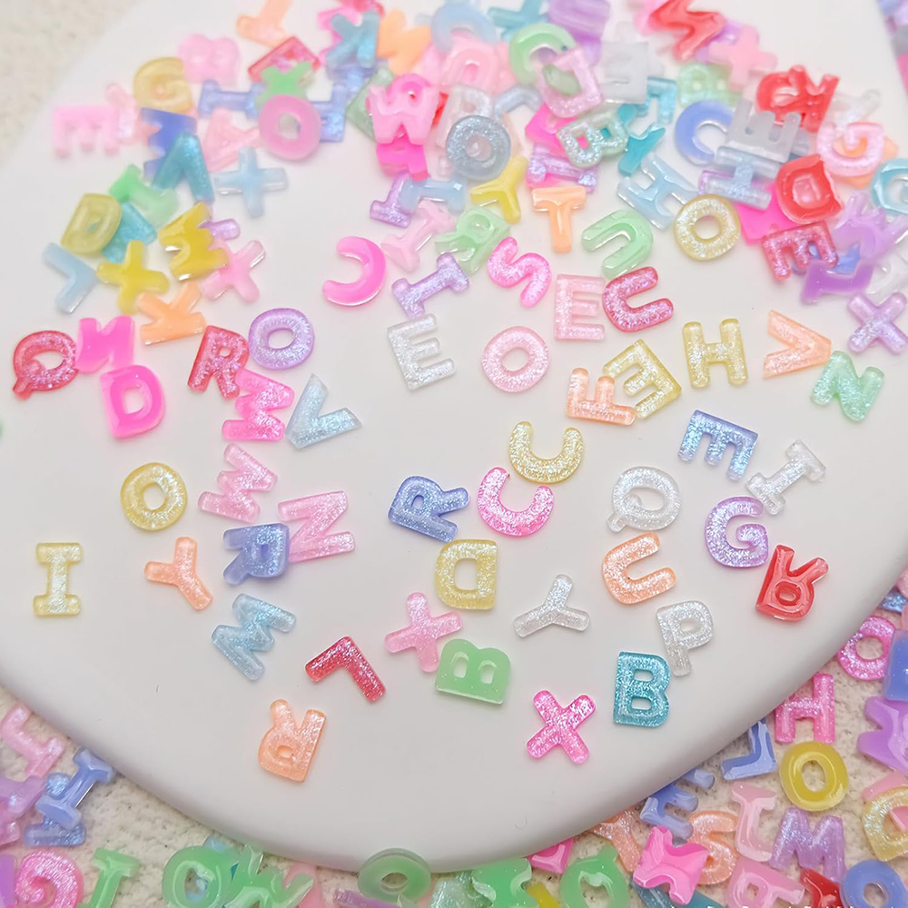 100pcs Mix Letter Nail Art Cha - đánh giá và giá Resin Art Name