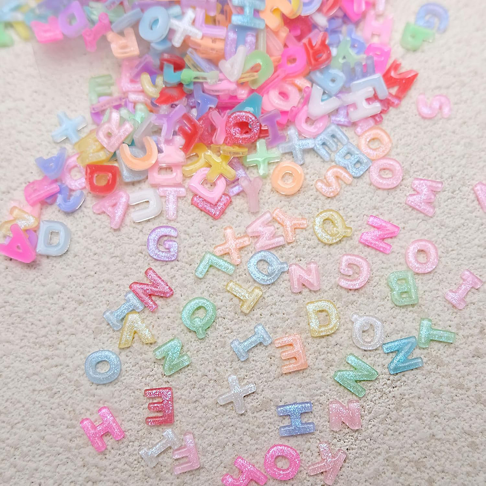 100pcs Mix Letter Nail Art Cha - đánh giá và giá Resin Art Name