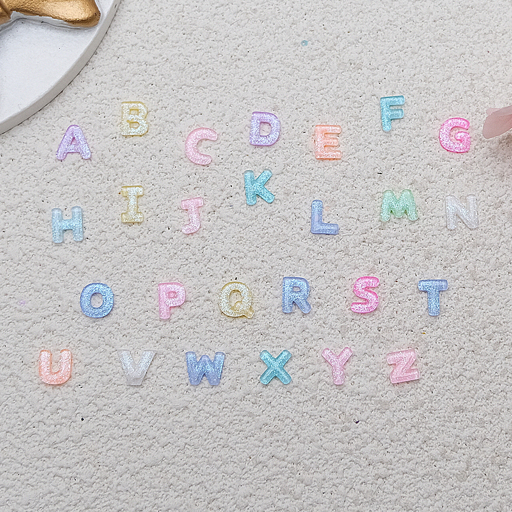 100pcs Mix Letter Nail Art Cha - đánh giá và giá Resin Art Name