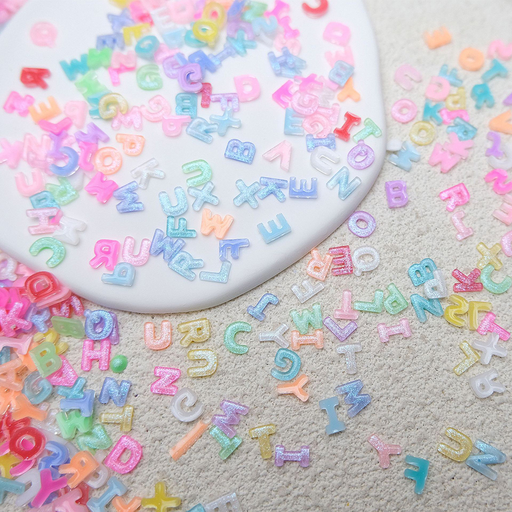 100pcs Mix Letter Nail Art Cha - đánh giá và giá Resin Art Name