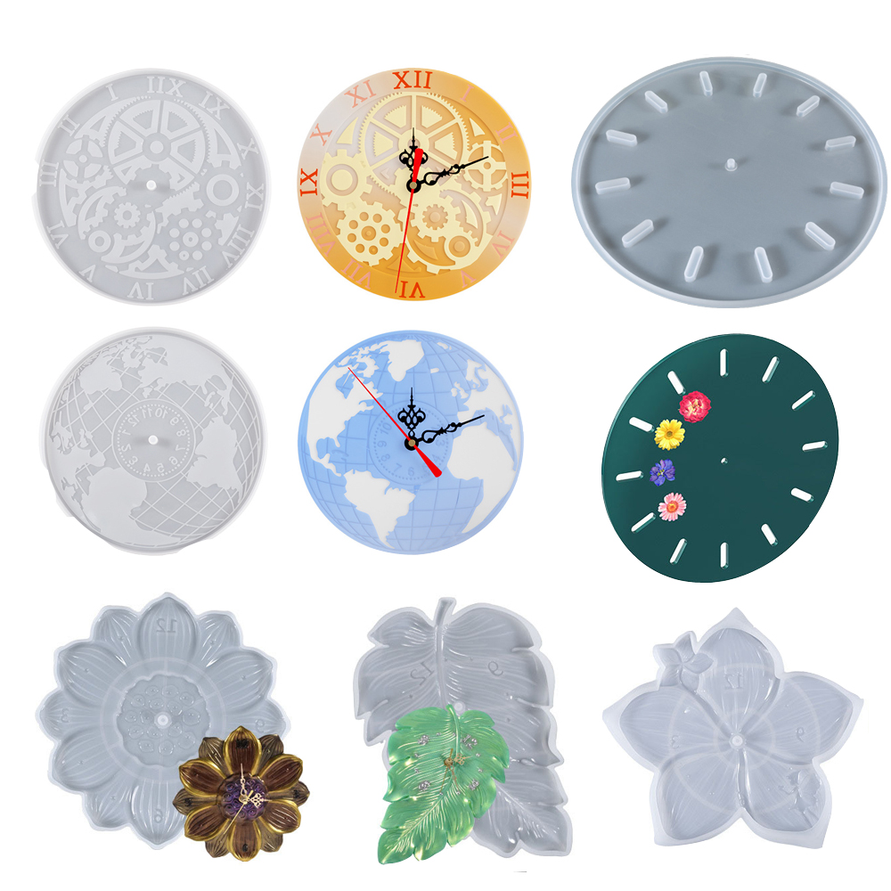 World Map Lotus Leaf Sakura Cl - đánh giá và giá Resin Art Clock