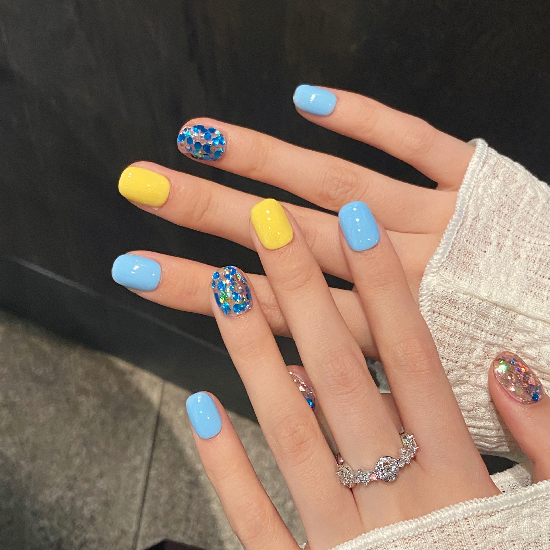 10pcs Korean Style Shiny Sequi - đánh giá và giá Resin Art Glitter