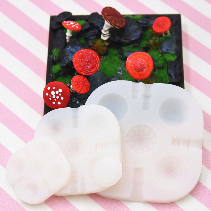 2pcs/set Mini Mushroom Silicon - đánh giá và giá Resin Art Mould