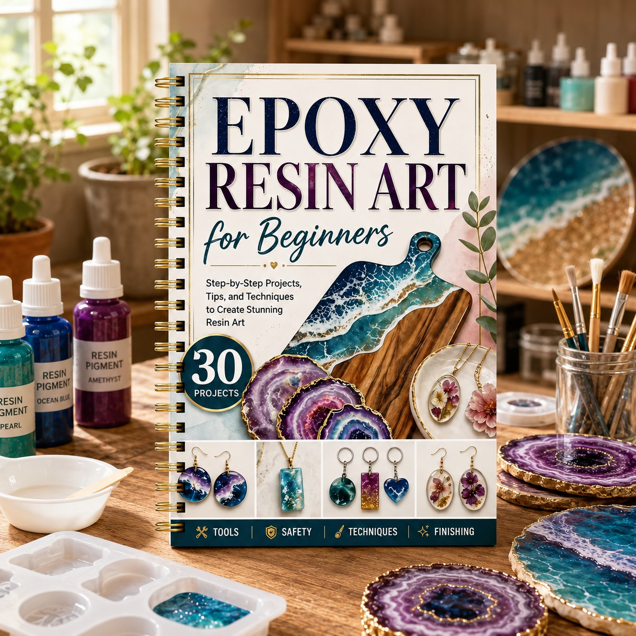 Epoxy Resin Art for Beginners, - đánh giá và giá Resin Art Guide Free