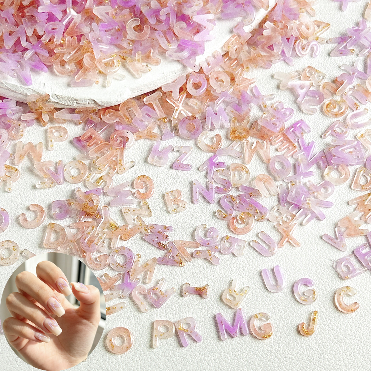 50PCS Luminous Gold Foil Gradi - đánh giá và giá Resin Art Name