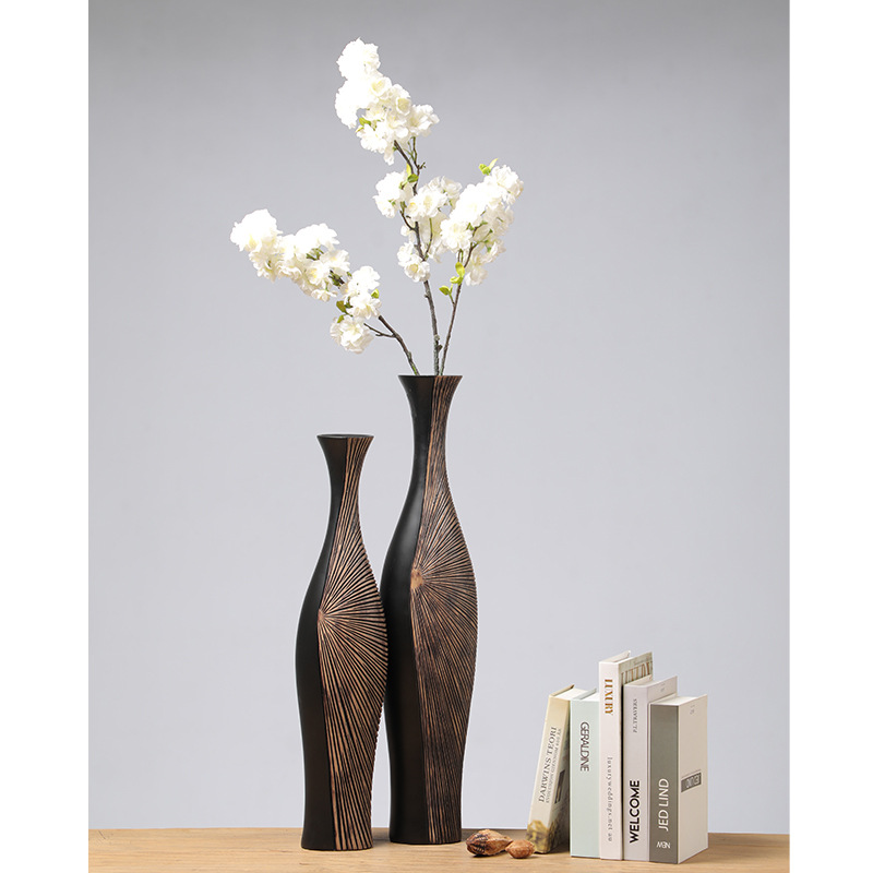 Retro Tall Resin Floor Vase, E - đánh giá và giá Background Resin Art