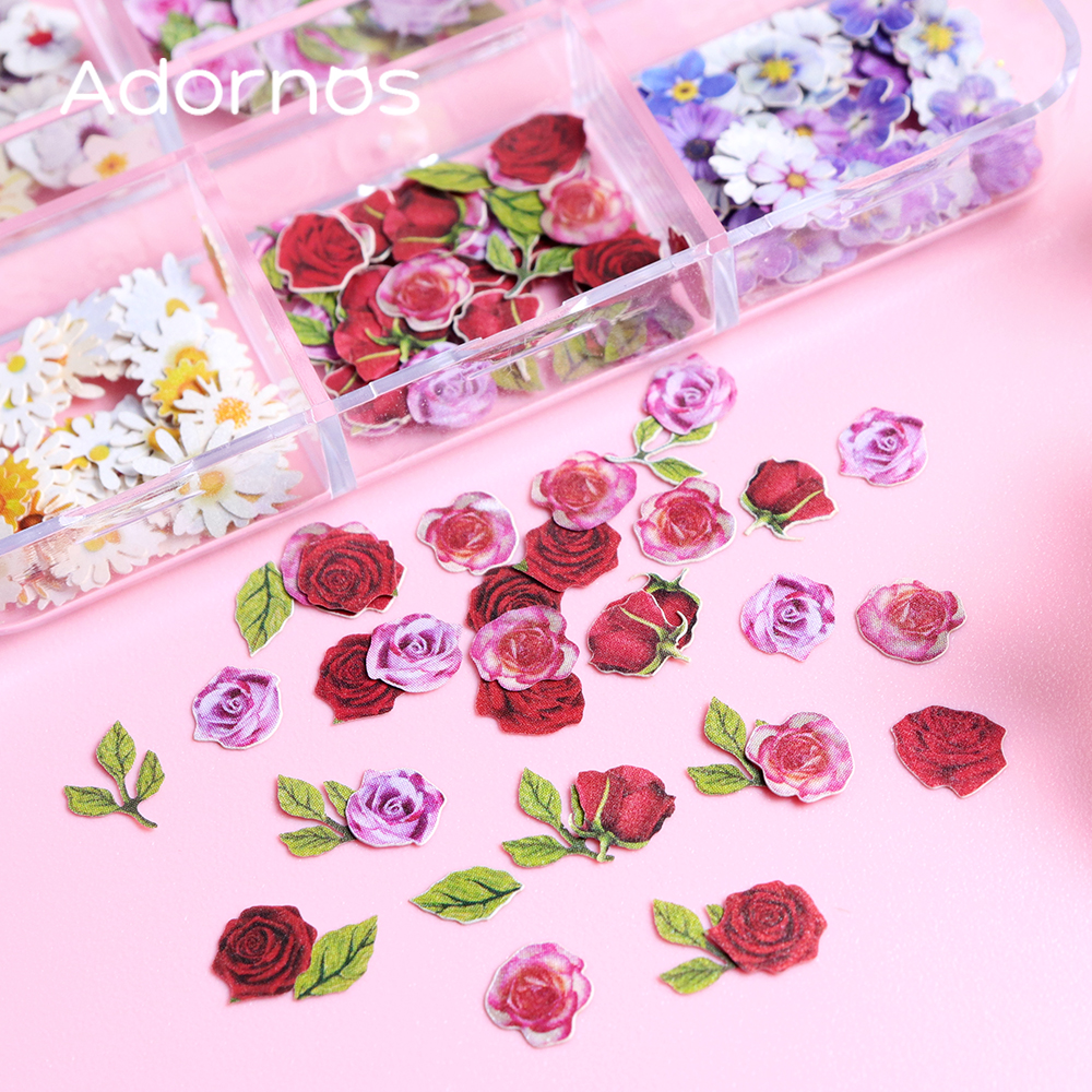 6 Grids Flowers Wood Pulp Chip - đánh giá và giá Resin Art With Wood