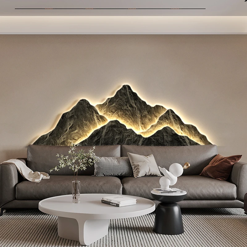 Modern Living Room Background  - đánh giá và giá Background Resin Art