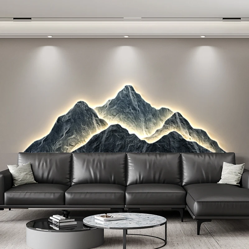 Modern Living Room Background  - đánh giá và giá Background Resin Art