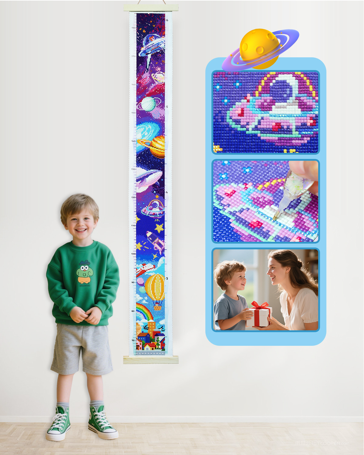 ForeverYoung DIY Growth Chart  - đánh giá và giá Resin Art For Kids