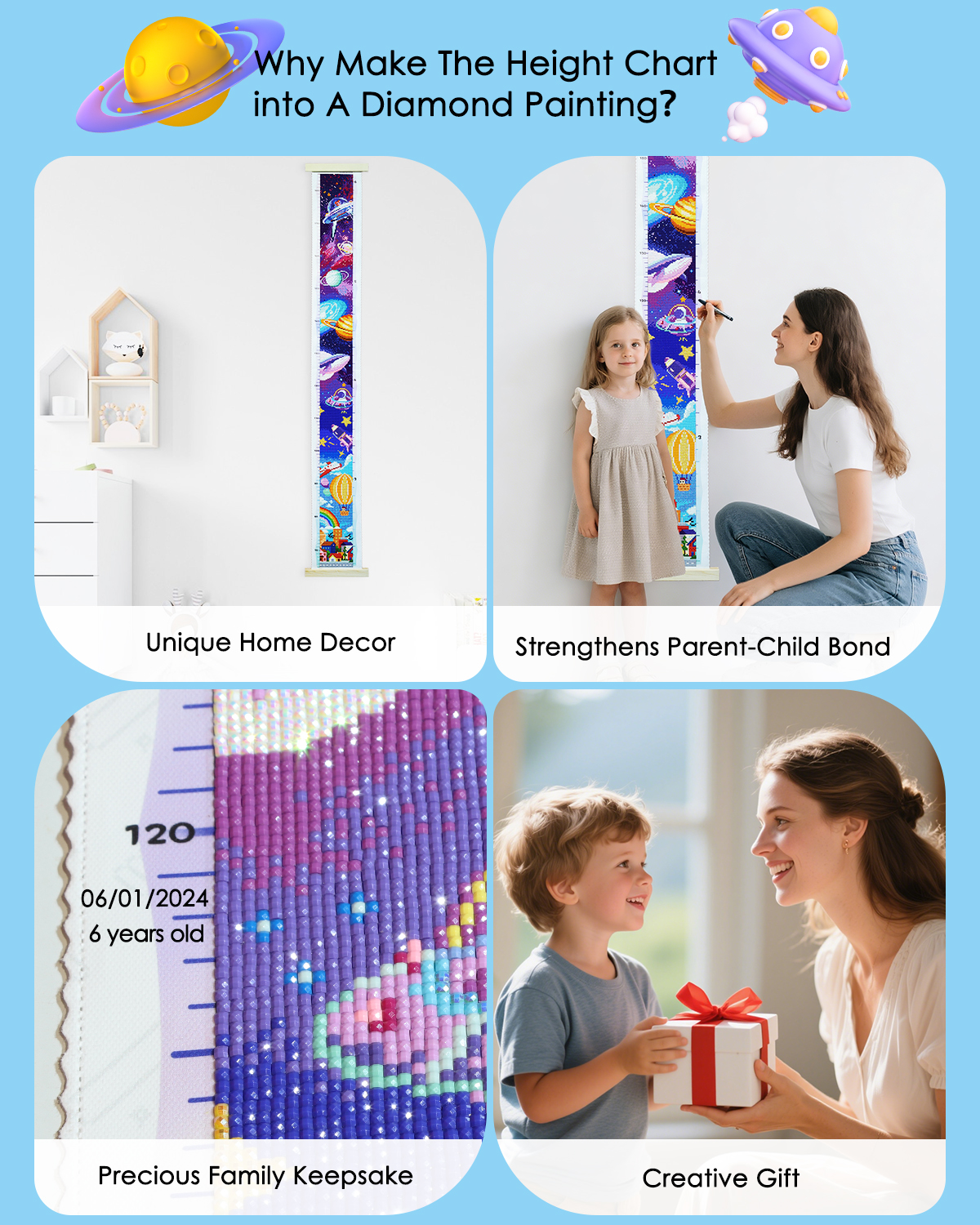 ForeverYoung DIY Growth Chart  - đánh giá và giá Resin Art For Kids