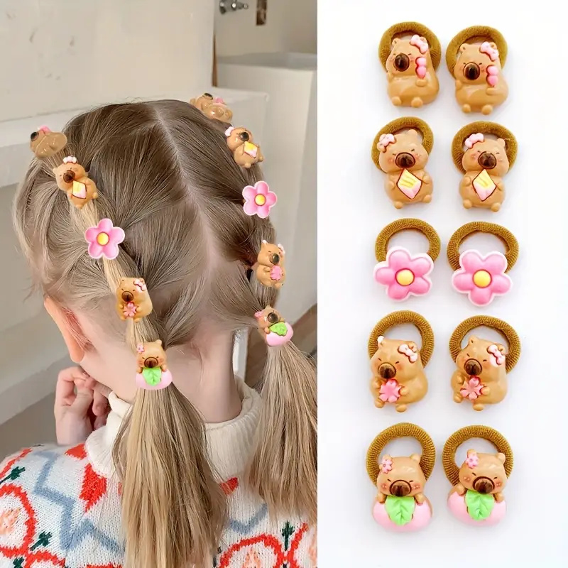10Pcs Cute Cartoon Capybara Ha - đánh giá và giá Resin Art For Kids