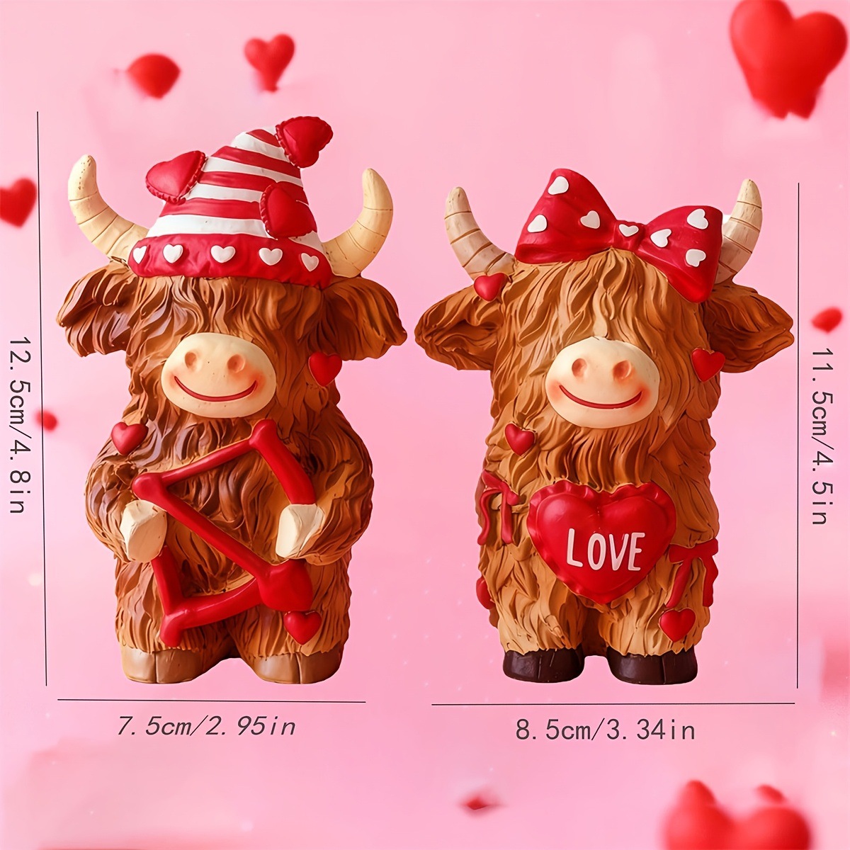 Highland Cow Couple Resin Orna - đánh giá và giá Resin Art Gift For Wedding
