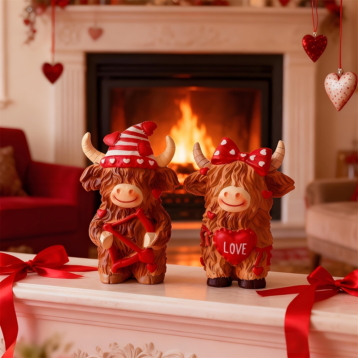 Highland Cow Couple Resin Orna - đánh giá và giá Resin Art Gift For Wedding