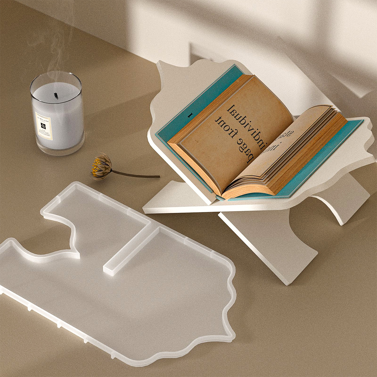 DIY Folding Book Stand Silicon - đánh giá và giá Resin Art Quran Set