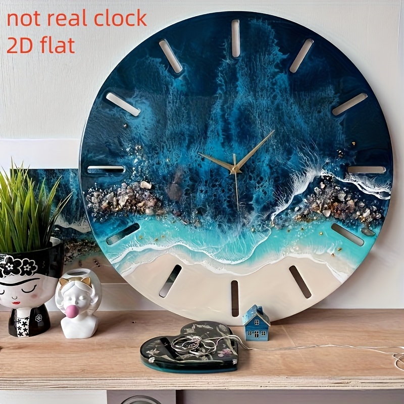 DIY clock molds, large clock r - đánh giá và giá Resin Art Clock