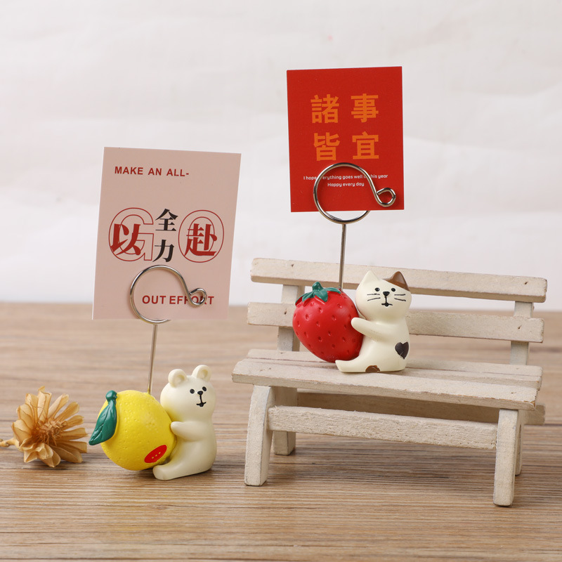 Animal Cartoon Photo Clip Base - đánh giá và giá Resin Art Name