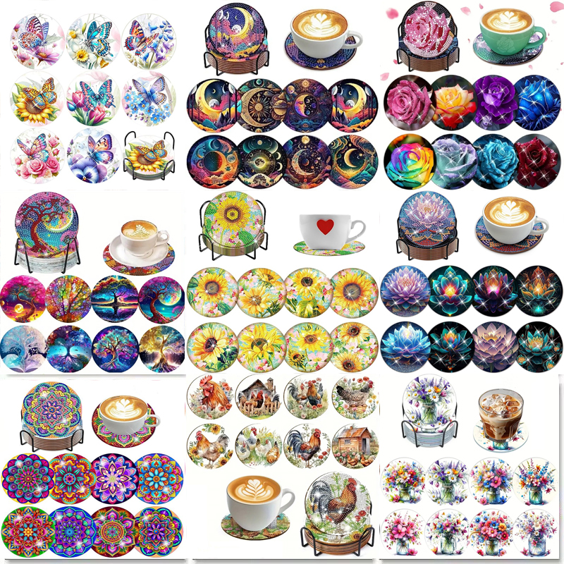 8 Pieces of Diamond Art Painti - đánh giá và giá Resin Art Diy