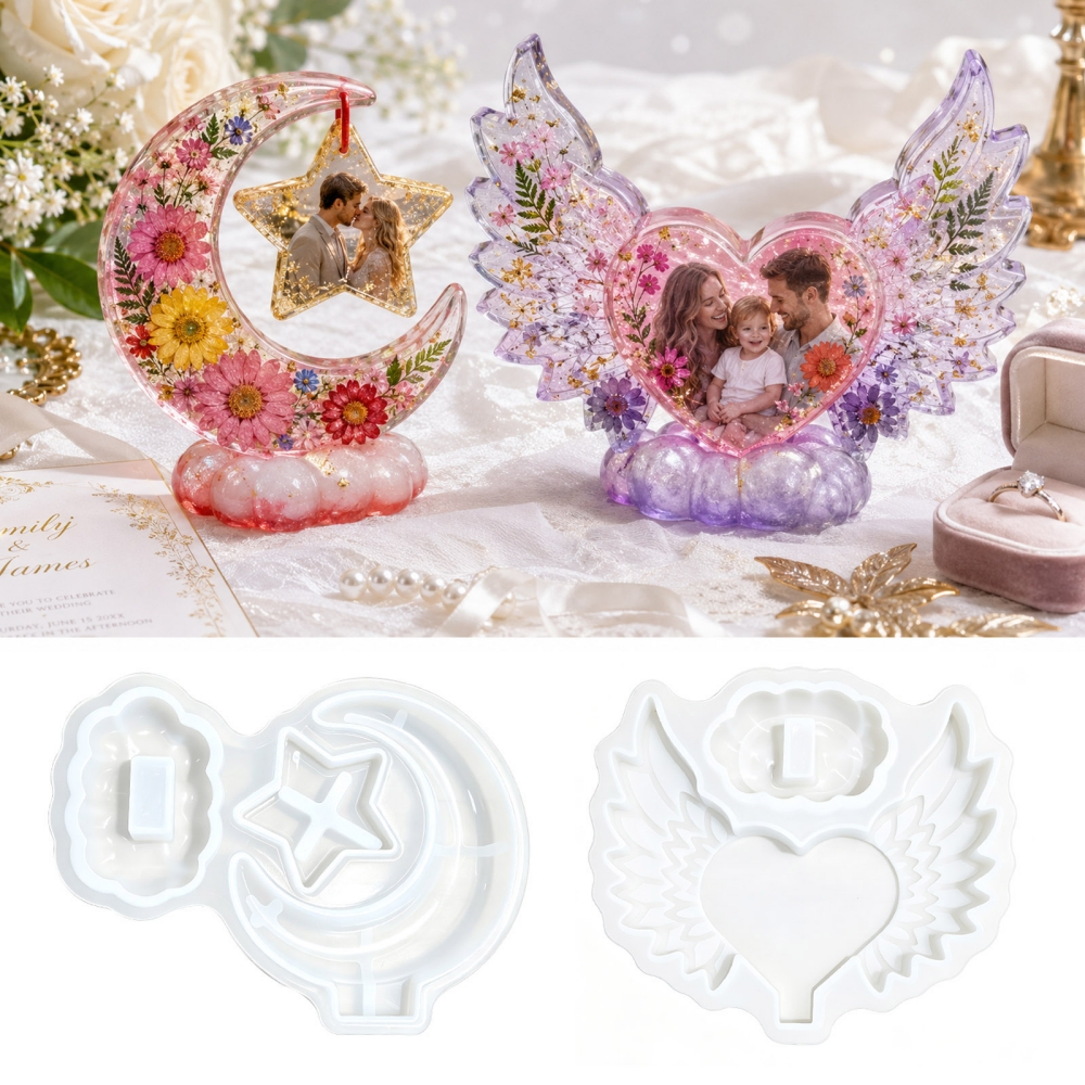S0308 Heart Shaped Photo Frame - đánh giá và giá Resin Art Frame