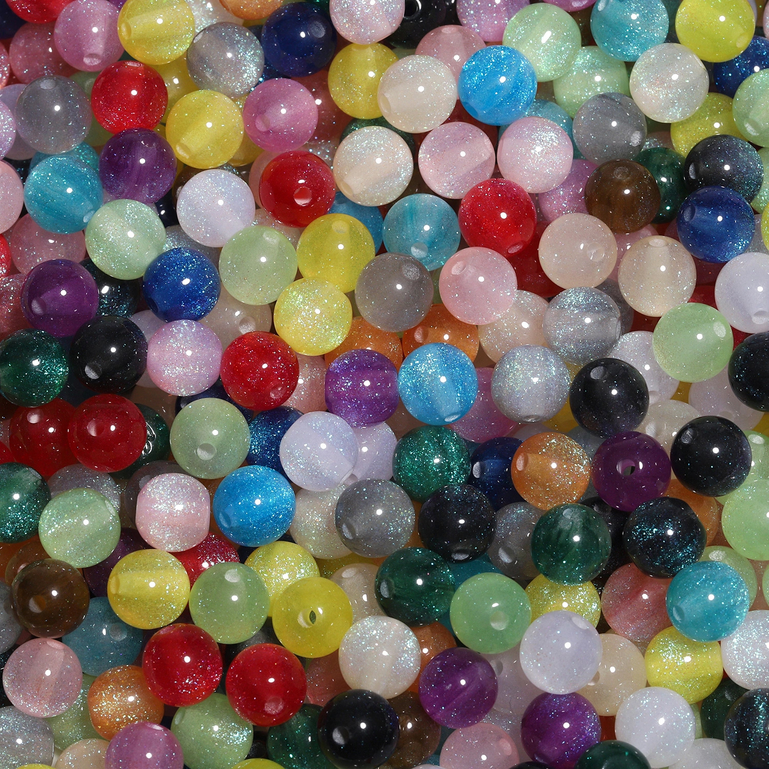 50Pcs 8mm Shiny Starry Sky Res - đánh giá và giá Resin Art Glitter