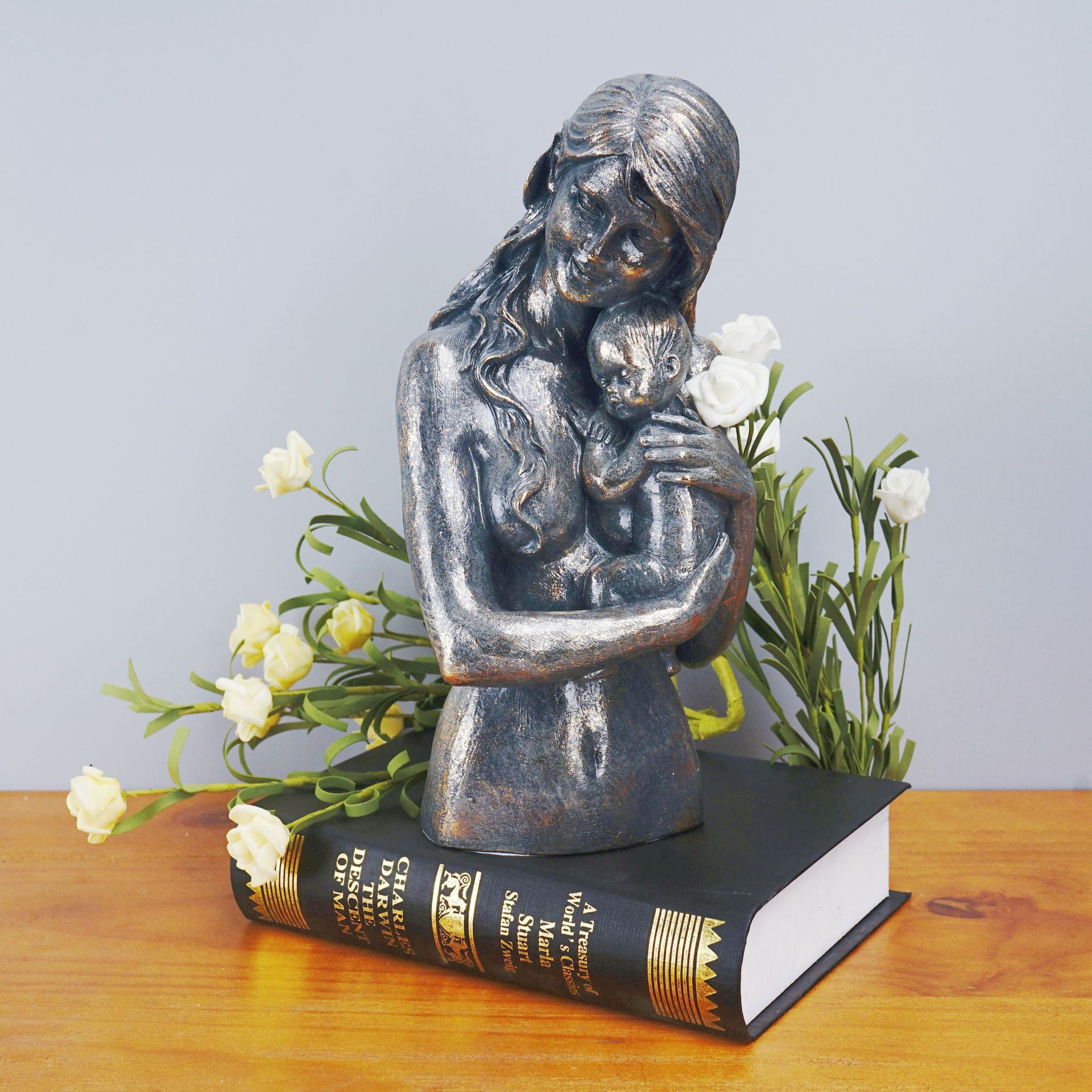 Mother Child Resin Sculpture H - đánh giá và giá Resin Art Gift For Wedding
