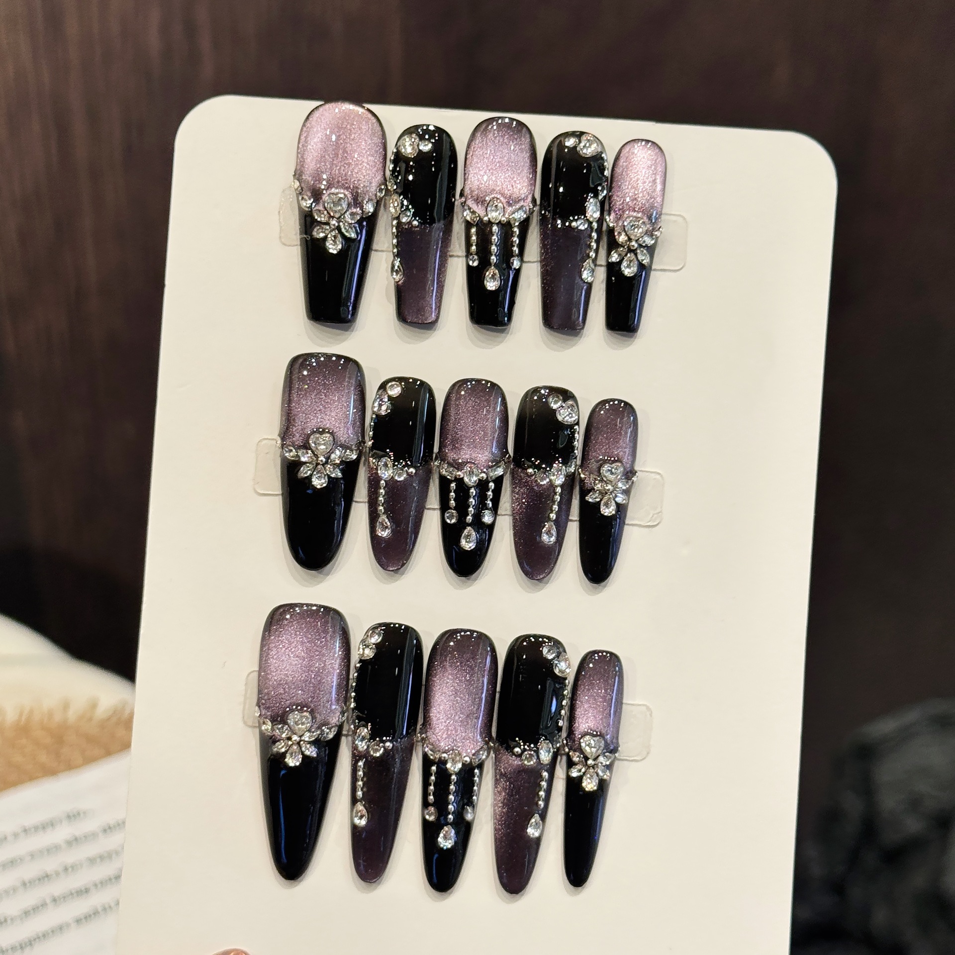 10pcs Black Purple French Styl - đánh giá và giá Resin Art Glitter