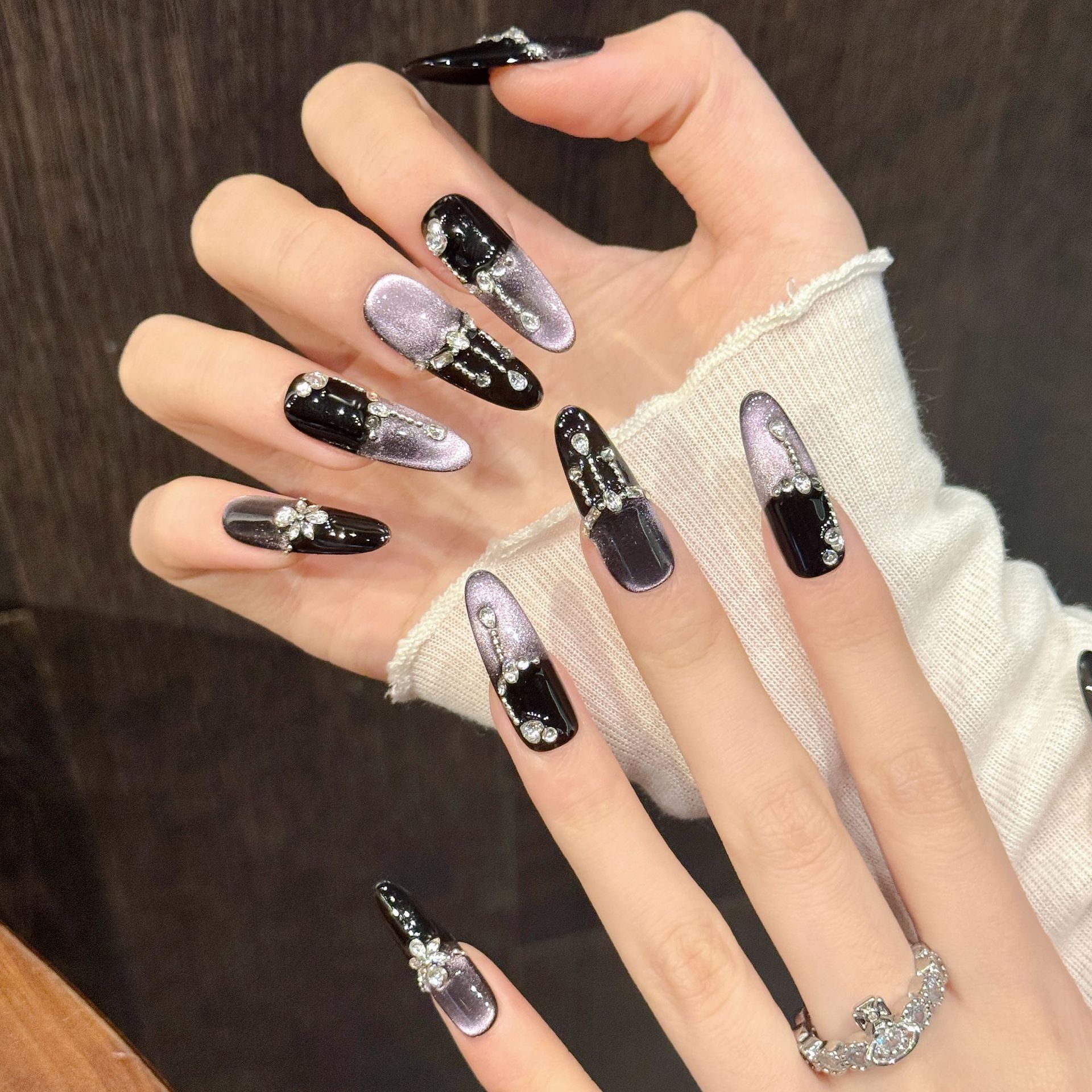 10pcs Black Purple French Styl - đánh giá và giá Resin Art Glitter