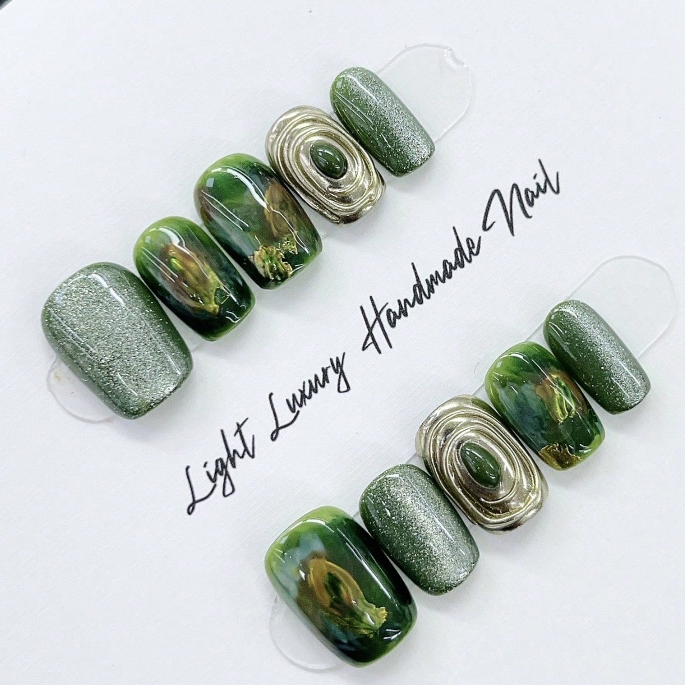 10pcs Pure Hand Pressed Short  - đánh giá và giá Resin Art Glitter